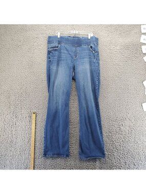 Old Navy Jeans Womens 20 Plus Blue Bootcut Stretch Denim Mid-Rise Long